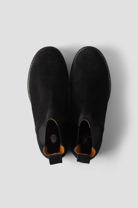 "CHELSEA BOOTS" TMTKS-S-0036 BLACK SUEDE
