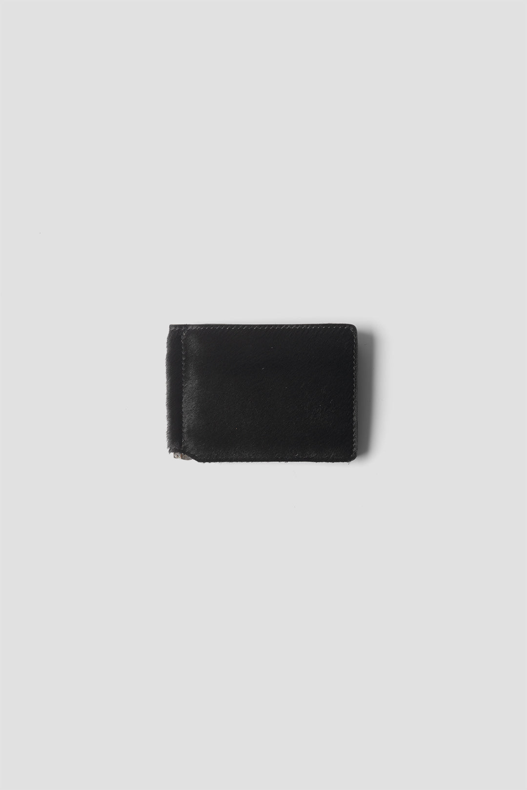 "PULL TAB MONEY CLIP WALEET"  TM-WALLET-0004 HAIRCALF BLACK