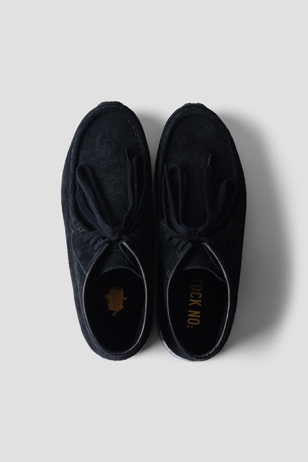 Tomo & Co◇×STOCK NO AIR MOCCASINS 28cm BLK スウェード TM-STOCKNO