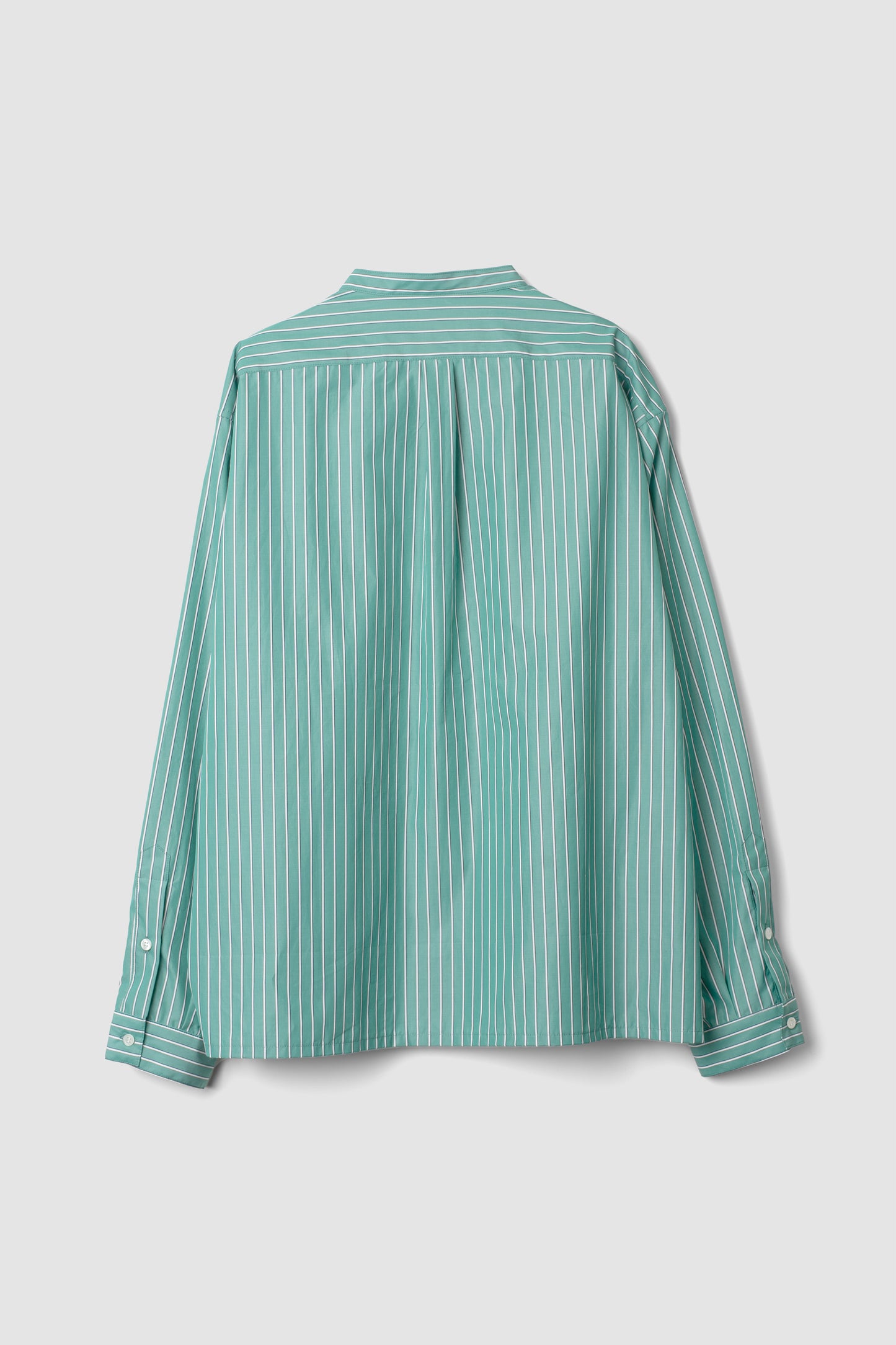 "AUTHENTIC CAT FOOT PRINT PAJAMA SHIRTS" GREEN STRIPE