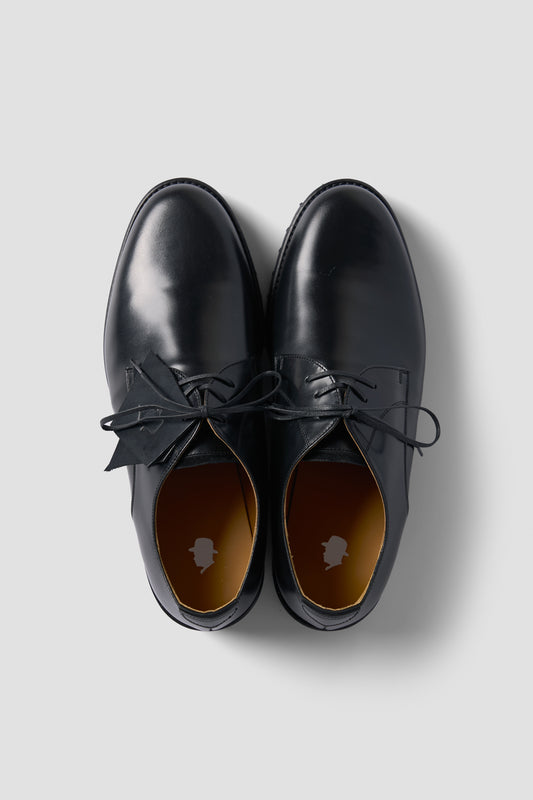 OFFICER SHOES  DUPUY CALF LEATHER BLACK TMTKS-S-0054