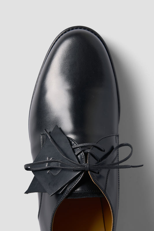 OFFICER SHOES  DUPUY CALF LEATHER BLACK TMTKS-S-0054