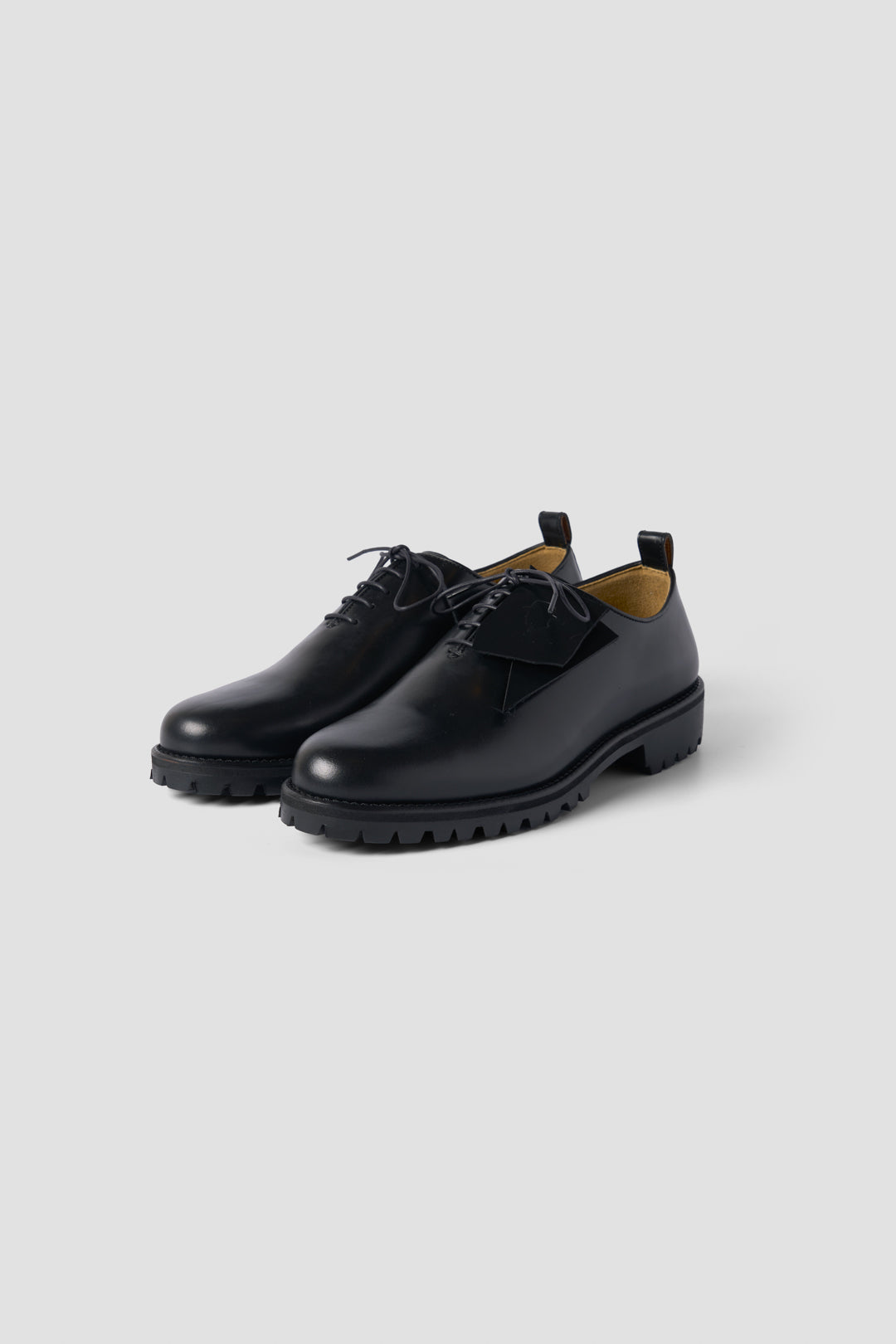 OFFICER SHOES  DUPUY CALF LEATHER BLACK TMTKS-S-0054