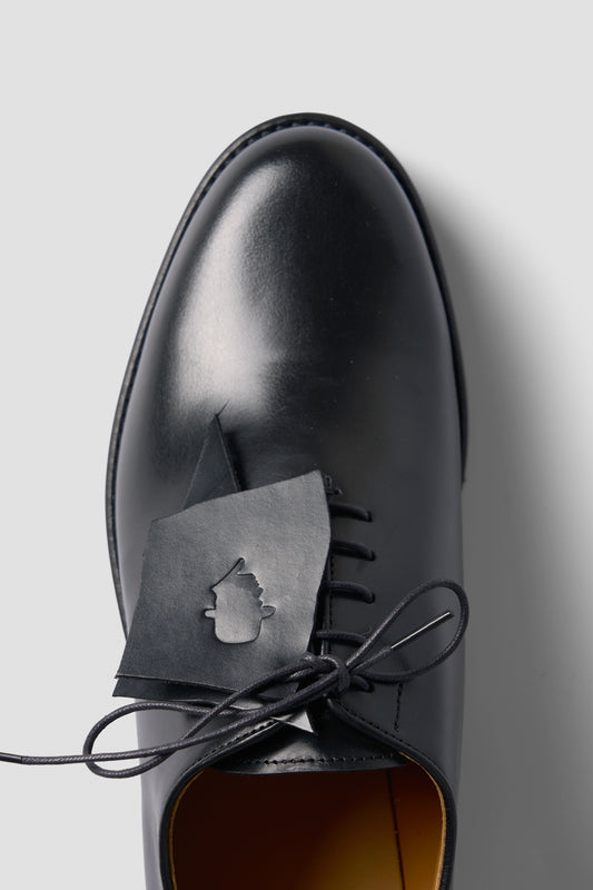 WHOLECUT SHOES  DUPUY CALF LEATHER BLACK TMTK-S-0053