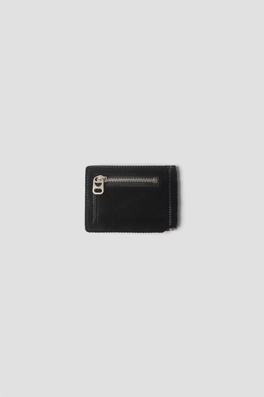 "PULL TAB MONEY CLIP WALEET"  TM-WALLET-0004 HAIRCALF BLACK